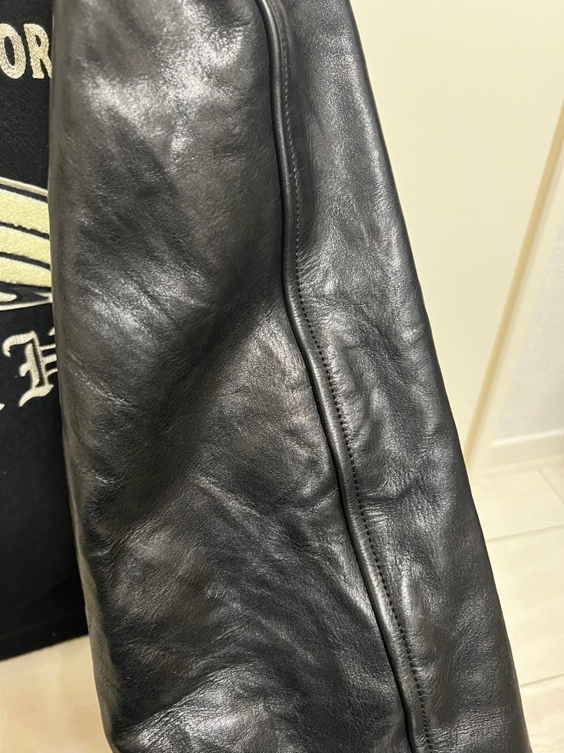 Indian Motorcycle スタジャン　本革　size40