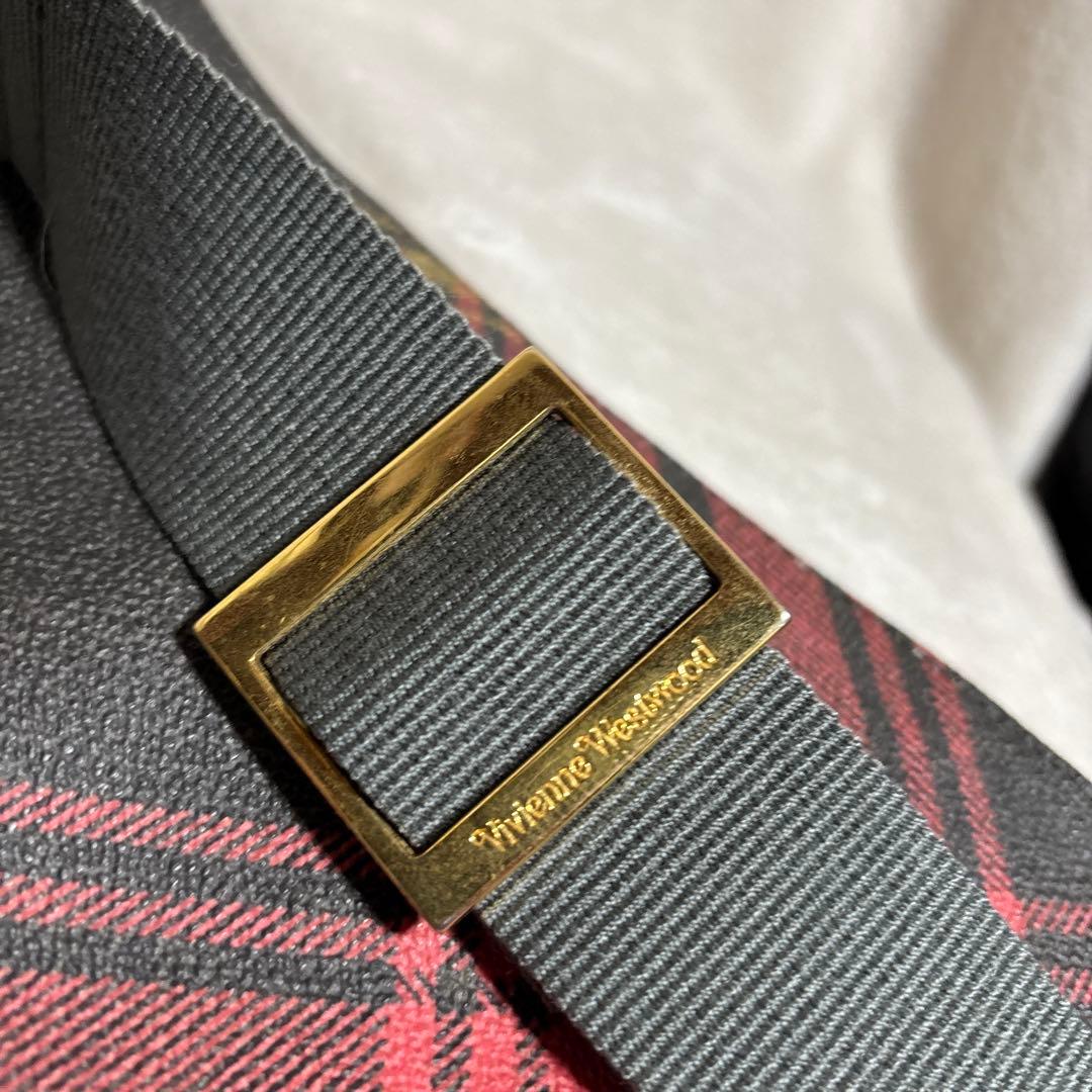 Vivienne Westwood ショルダーバッグ　オーブ　チェック柄　PVC