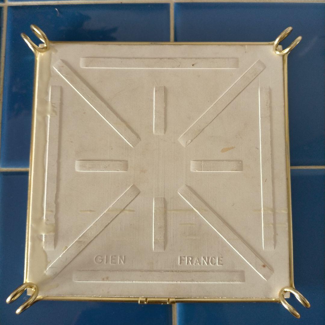 GIEN アンティークタイル 鹿デザイン テーブルプレート 鍋敷き トリベット