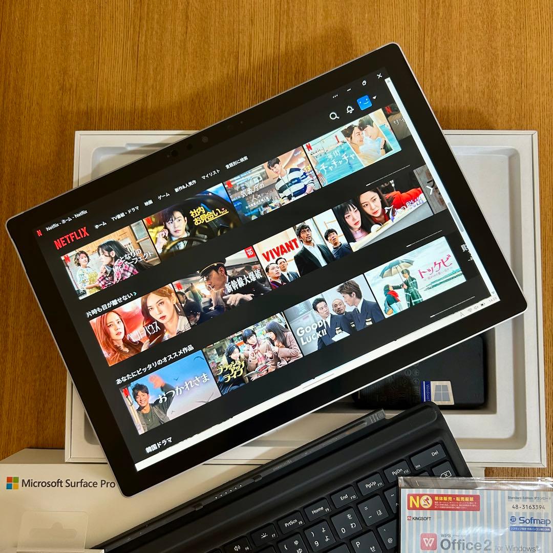 【美品】純正ペン付/i5/Surface Pro7/SSD 256GB/16GB