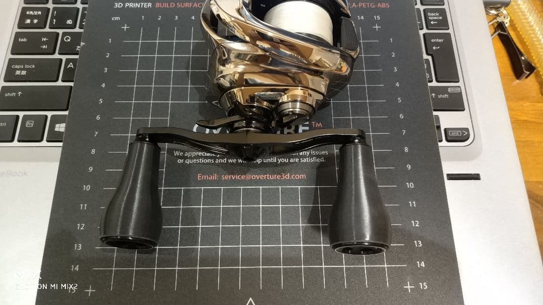 ハンドメイドノブ　TPR（ラバー素材）タイプB6ブラック　2個