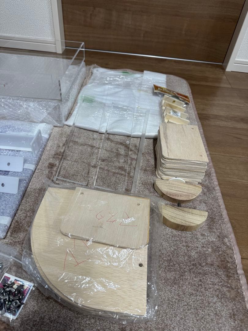 アクリルケージ⭐︎フクロモモンガ 暖房三角屋根セット 2WAY