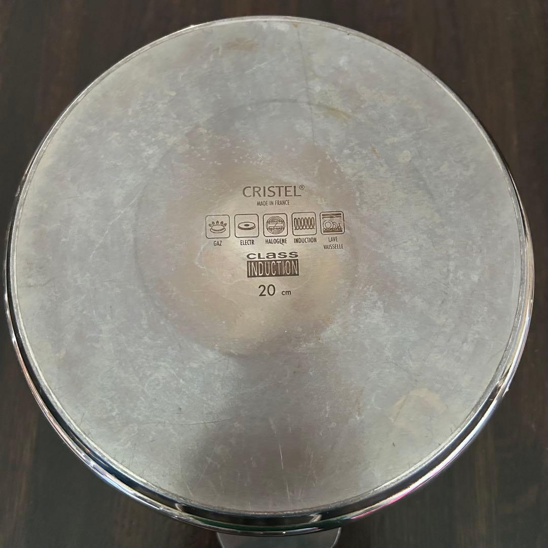 CRISTEL深鍋16・18・20㎝+クッキングバスケット+ハンドル
