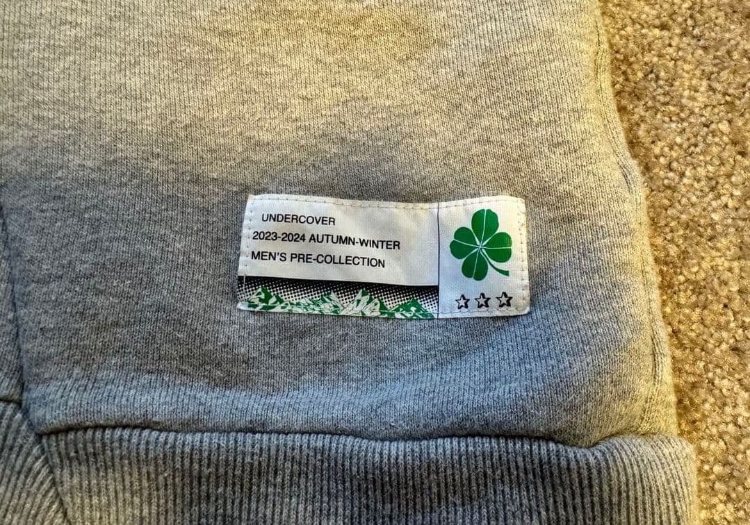 UNDERCOVER 23AW ランダムダーツスウェット　グレー　サイズ4