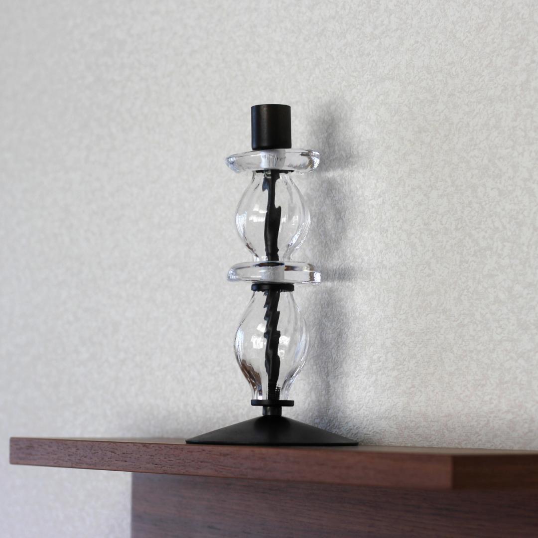 【美品・刻印】エリックホグラン　キャンドルホルダー オニオン型　2個セット