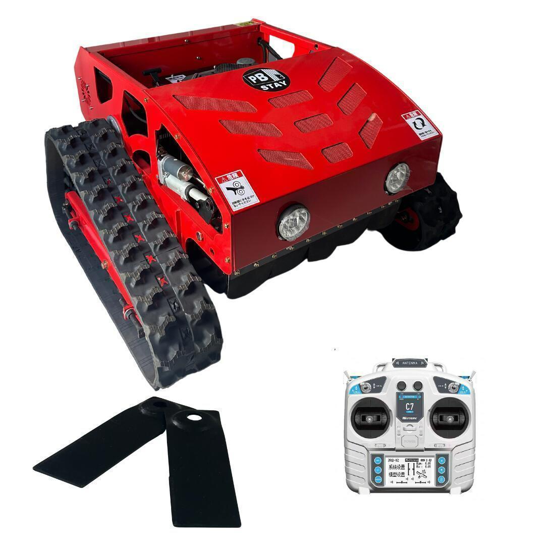 ラジコン草刈機 自走（黒）ガソリン＆電気 最大勾配45° 最大600m遠隔操作可