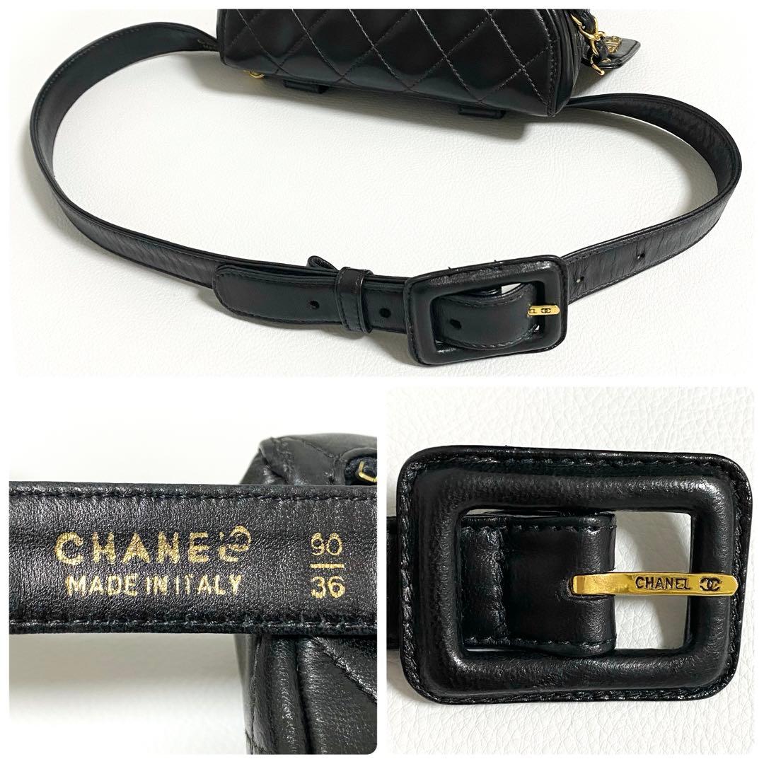 CHANEL / マトラッセ ウエストバッグ ラムスキン