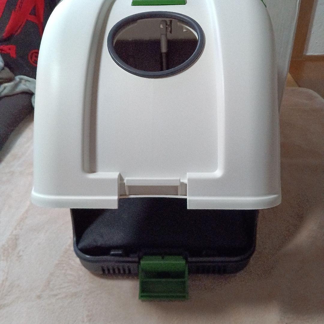 ペットオンホイールズ ペットカート ホワイト/グリーン　バイクリアボックス