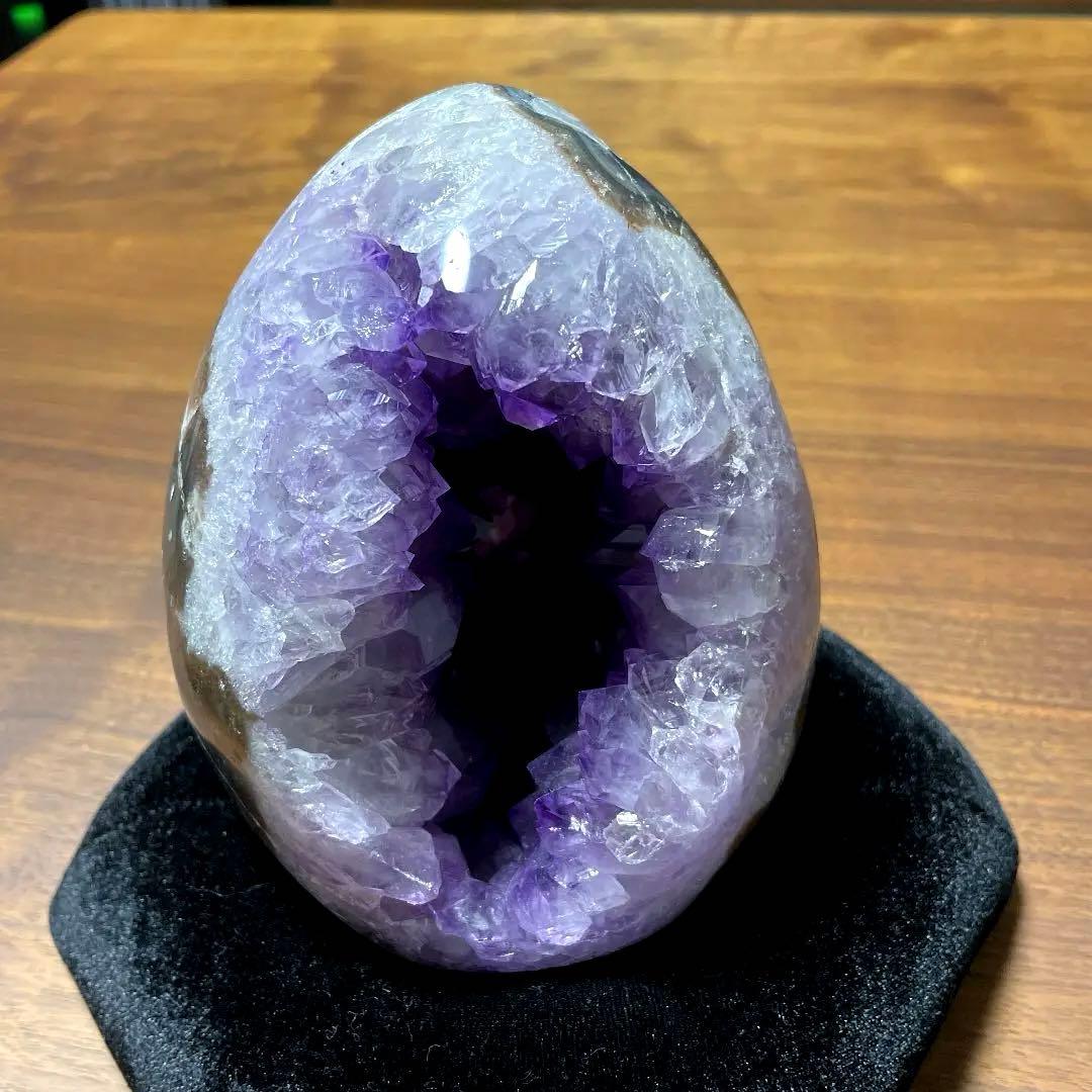 ウルグアイ　アメジスト　エッグ　水晶　天然石　原石　パワーストーン　クリスタル