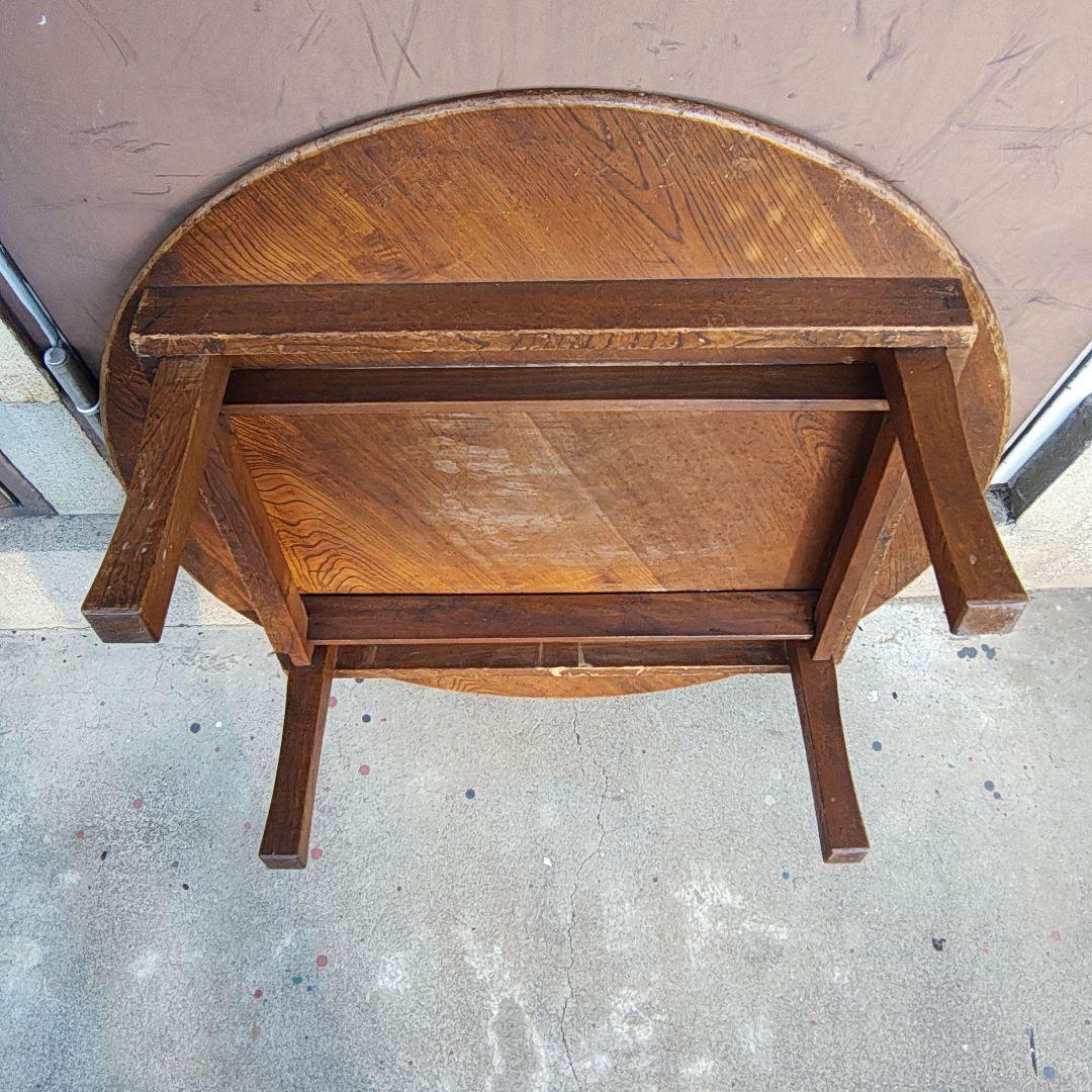 木製　卓袱台　ちゃぶ台　折り畳み　古家具　レトロ