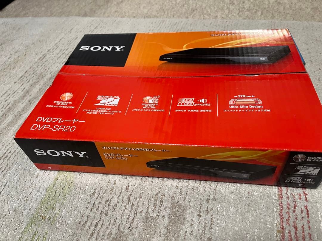 【新品未開封】SONY DVDプレーヤー DVP-SR20