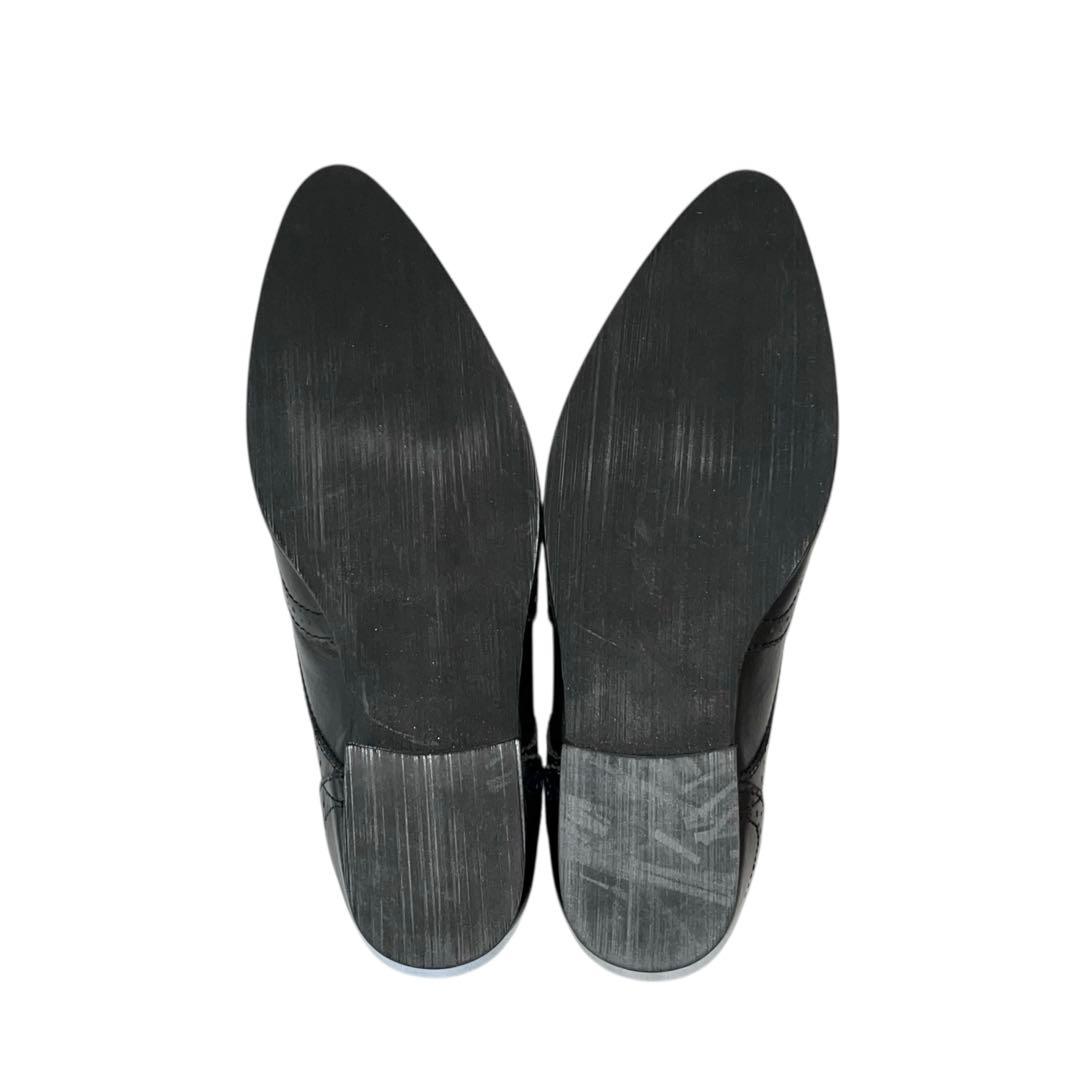 【極美品】◾️ヨウジヤマモト◾️レザーシューズ◾️レースアップ◾️フルブローグ◾️ブラック