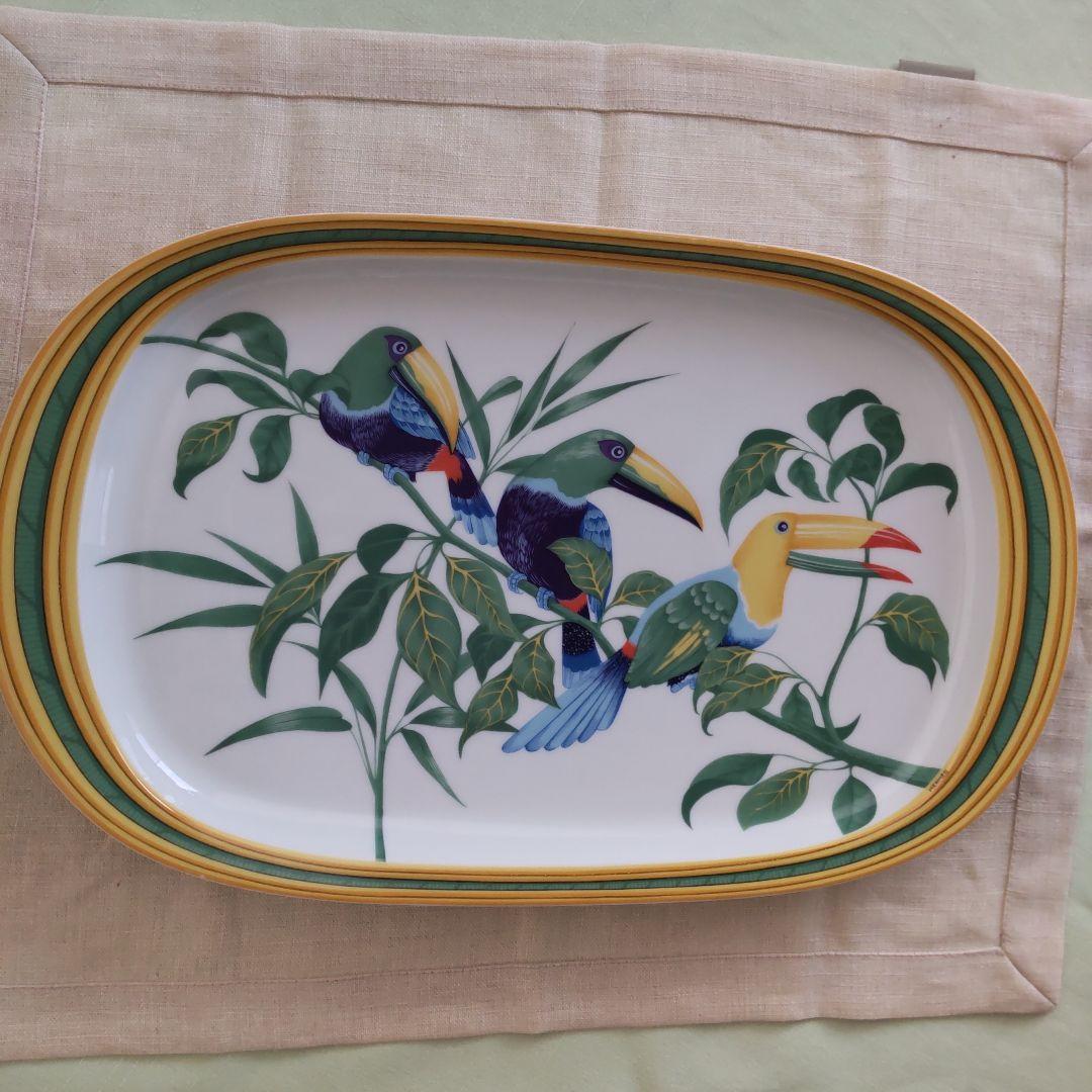 美品☆エルメス食器トゥカンオーバルプレート大皿