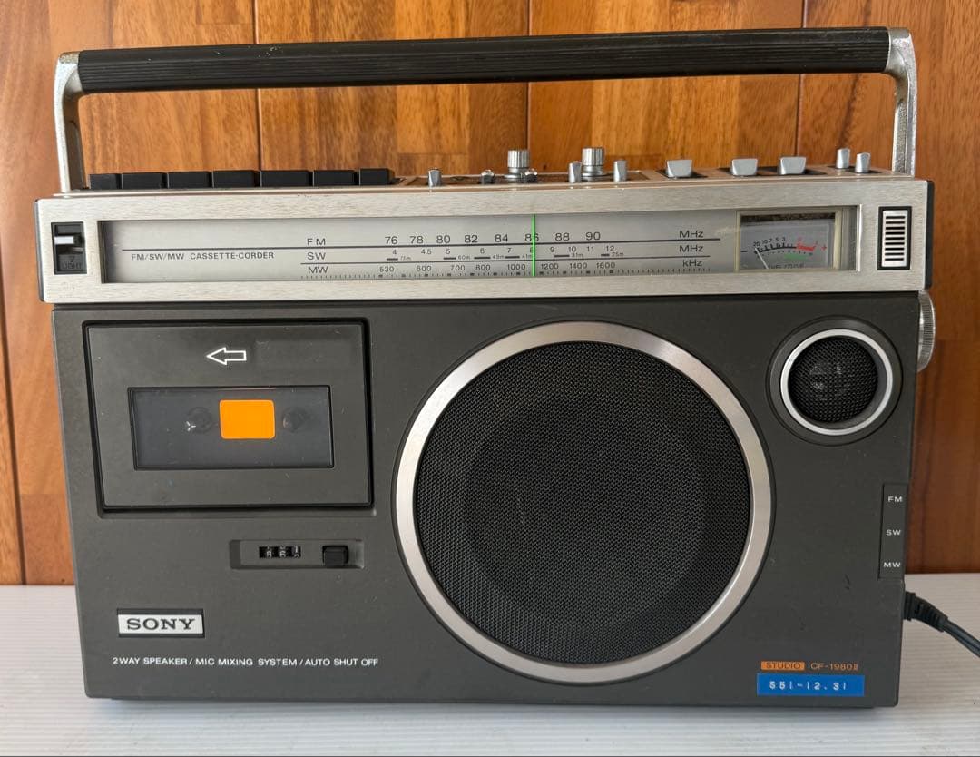 SONY モノラルラジカセ　CF-1980Ⅱ(a66)