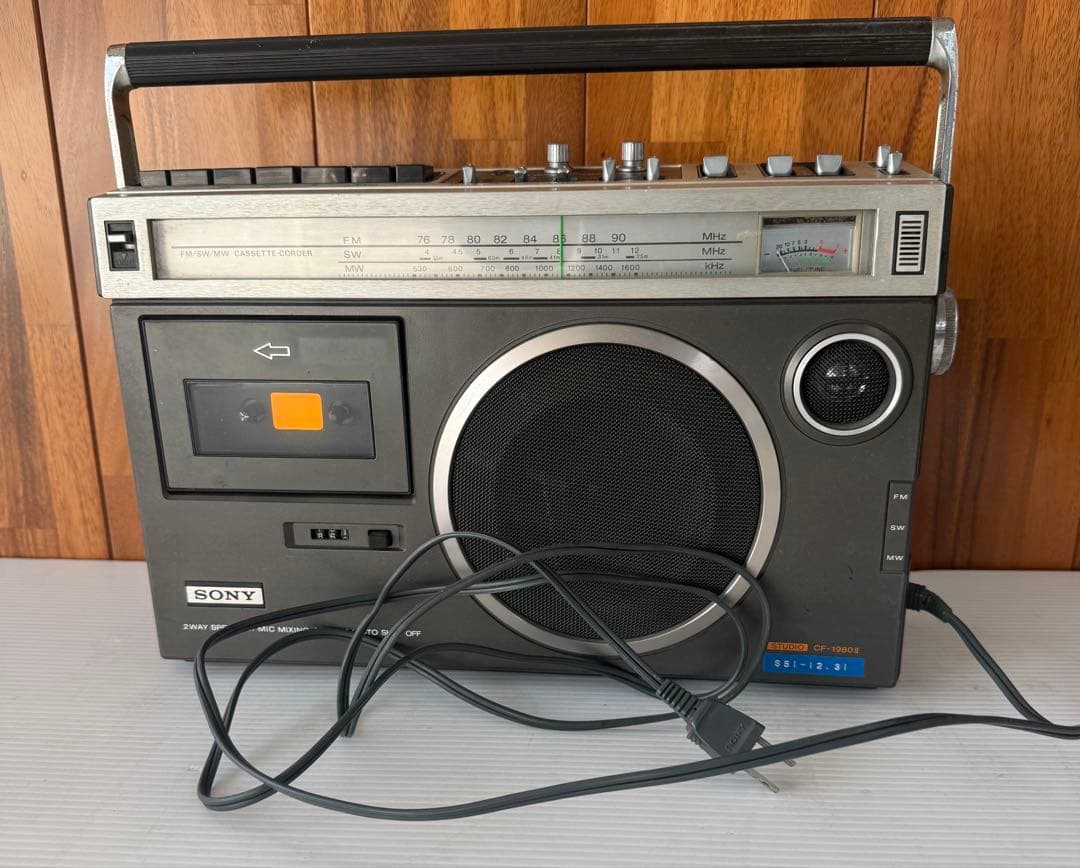 SONY モノラルラジカセ　CF-1980Ⅱ(a66)