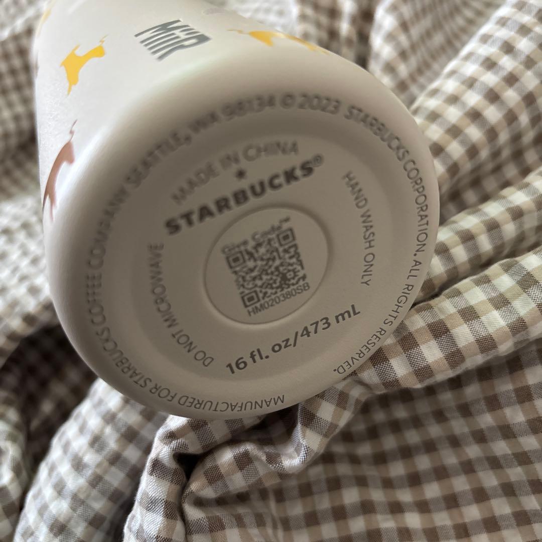 未使用　スターバックス【ハッピージラフ】ステンレスボトル　473ml 水筒