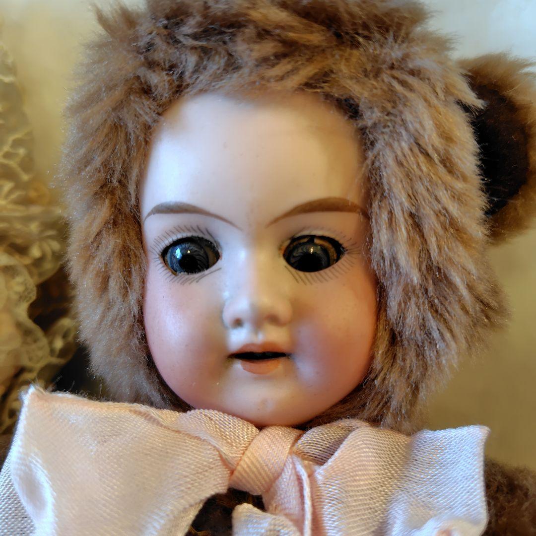 アンティーク　ビスクドール　アーモンドマルセル　クマになりたかった子