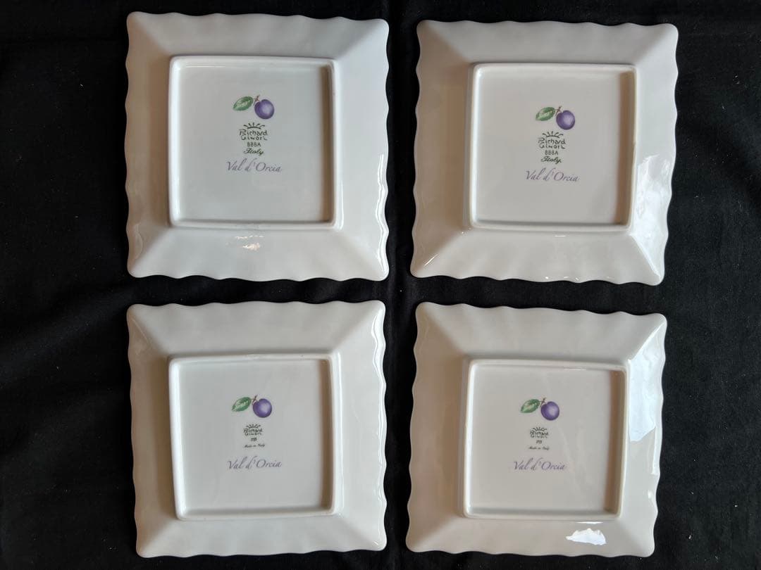 リチャードジノリ　ペルージャ　スクエアプレート　15.5cm