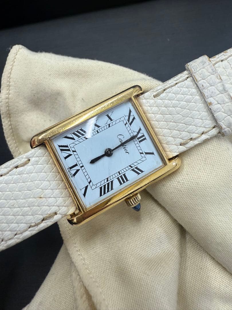 プレマストタンク　ベルト3色あり　Cartier 時計