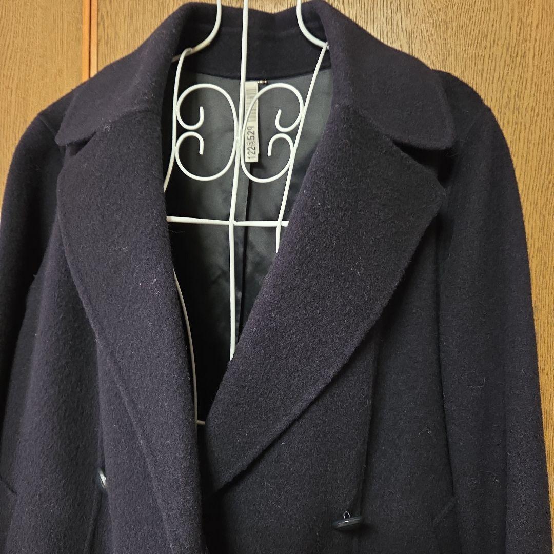 週末SALE‼️極美品！ANAYI 柔らか紺色Pコート　クリーニング済