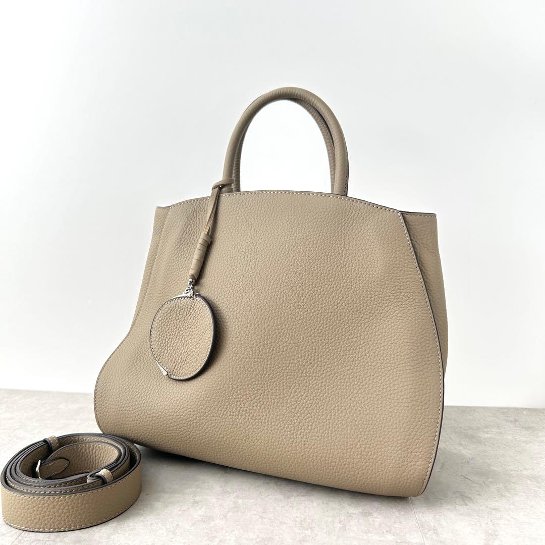 【極美品✨️】HAYNI Crymit ハンドバッグ 2wayバッグ グレージュ