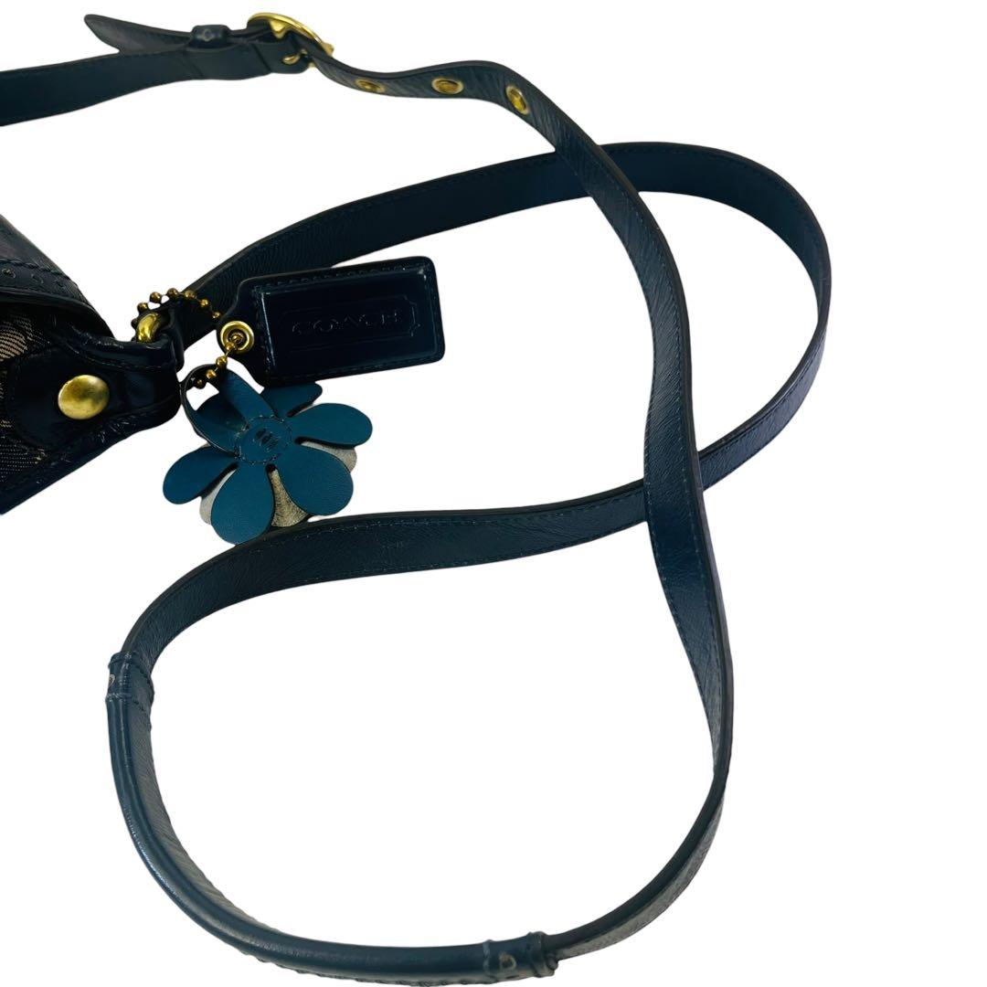 COACH コーチ デニム ショルダーバッグ 斜め掛け ソーホー シグネチャー