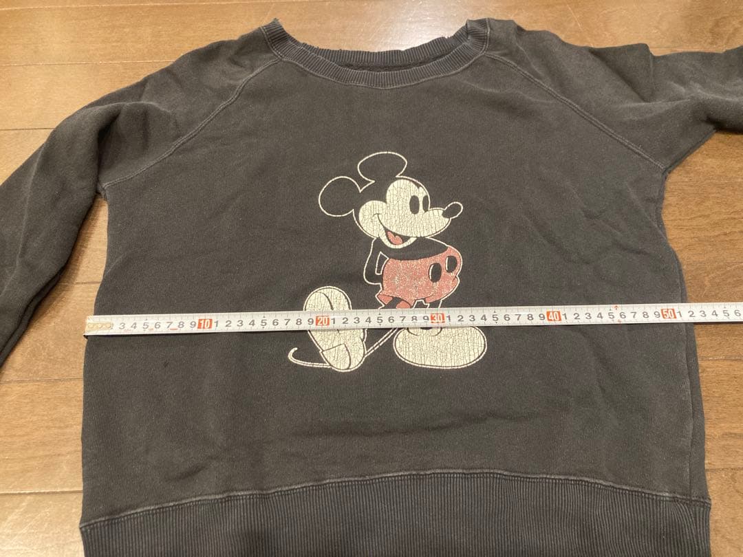 美品☆R.H. VINTAGEロンハーマン☆ミッキーマウス☆スウェット☆ブラック