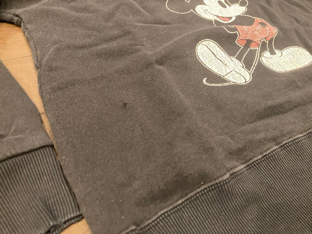 美品☆R.H. VINTAGEロンハーマン☆ミッキーマウス☆スウェット☆ブラック