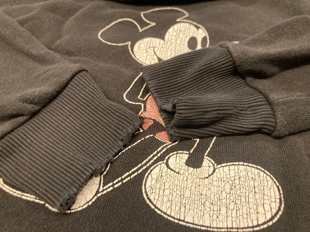 美品☆R.H. VINTAGEロンハーマン☆ミッキーマウス☆スウェット☆ブラック