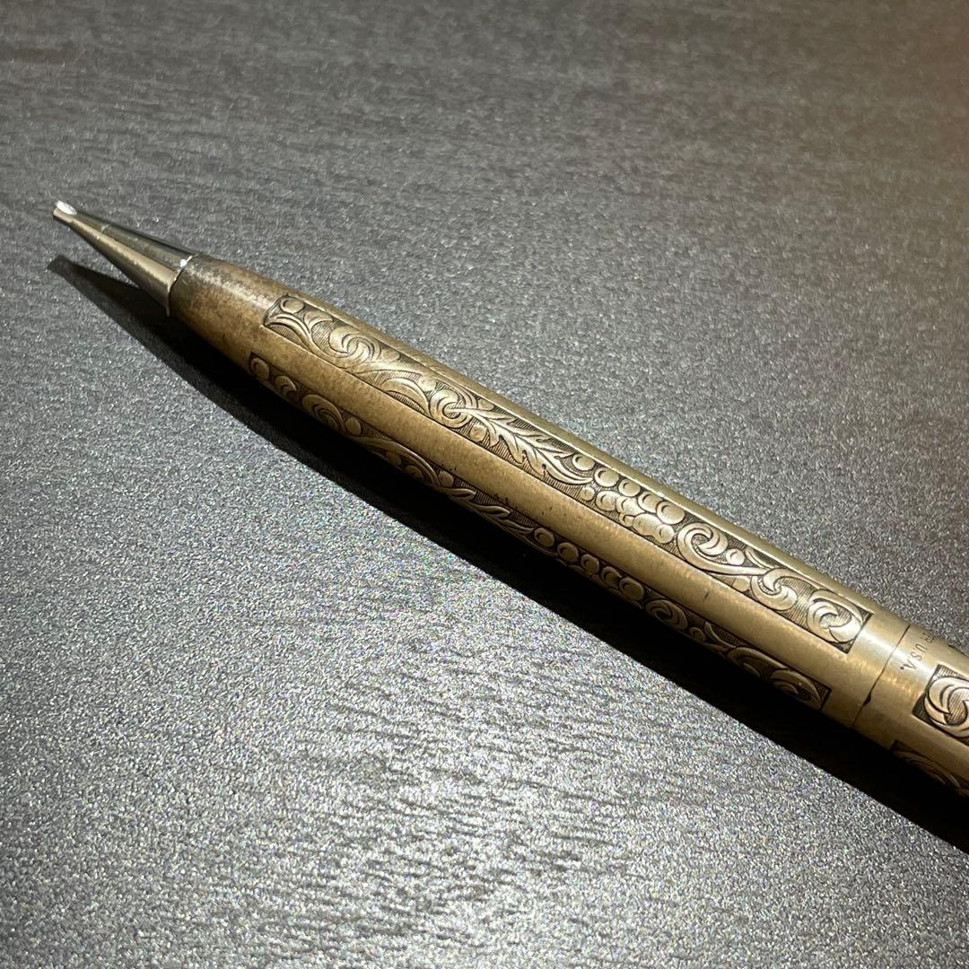 シェーファー シルバー刻印 葡萄唐草模様　シャーペン 希少 箱付き