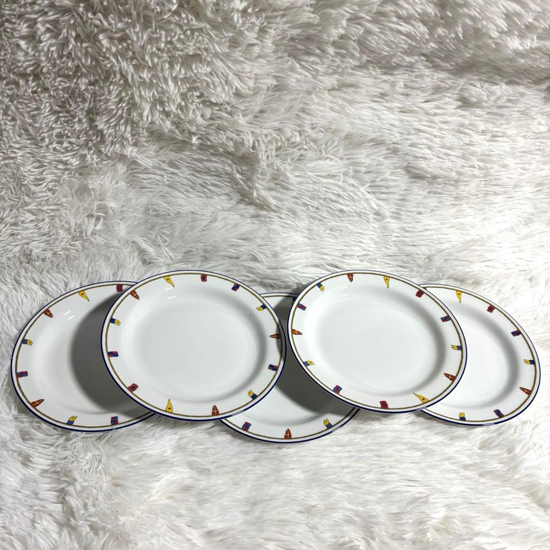 【廃盤】美品 リチャードジノリ クリッパー 21cmプレート 5枚セット お皿