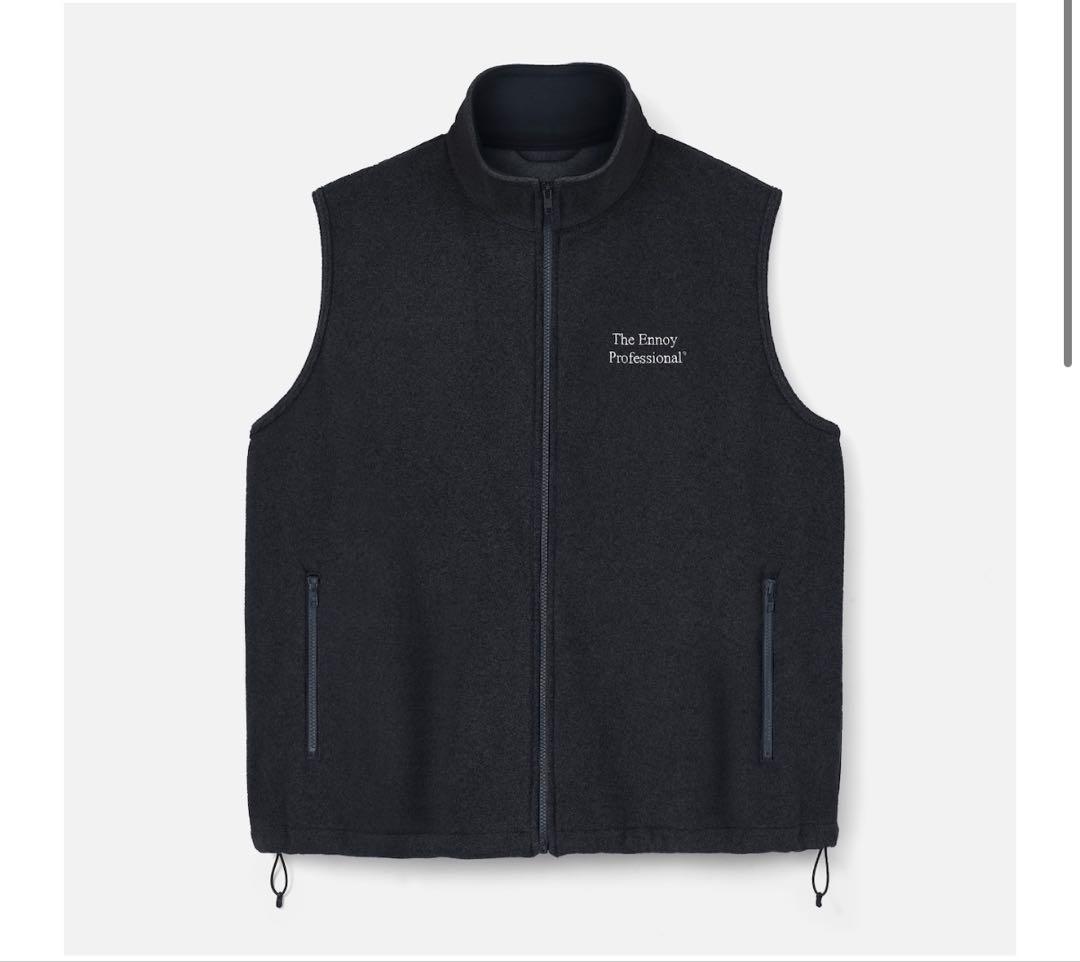 新品 ennoy PROFESSIONAL FLEECE VEST BLACK