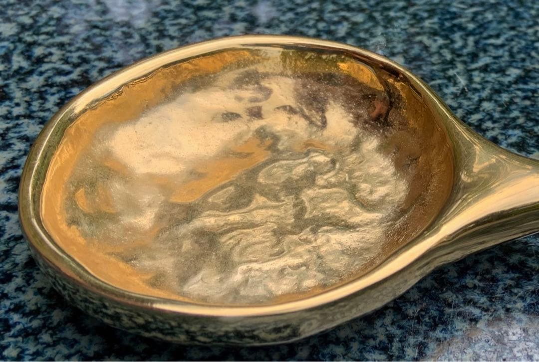 J*0様 GUCCI イタリア製 真鍮 ハンマード仕上げ スプーン型 アンティー