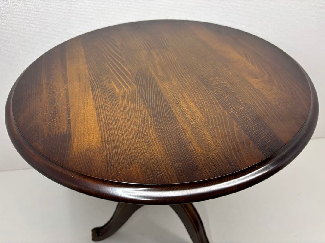 カリモク karimoku コロニアル ウォルナット 丸テーブル サイドテーブル