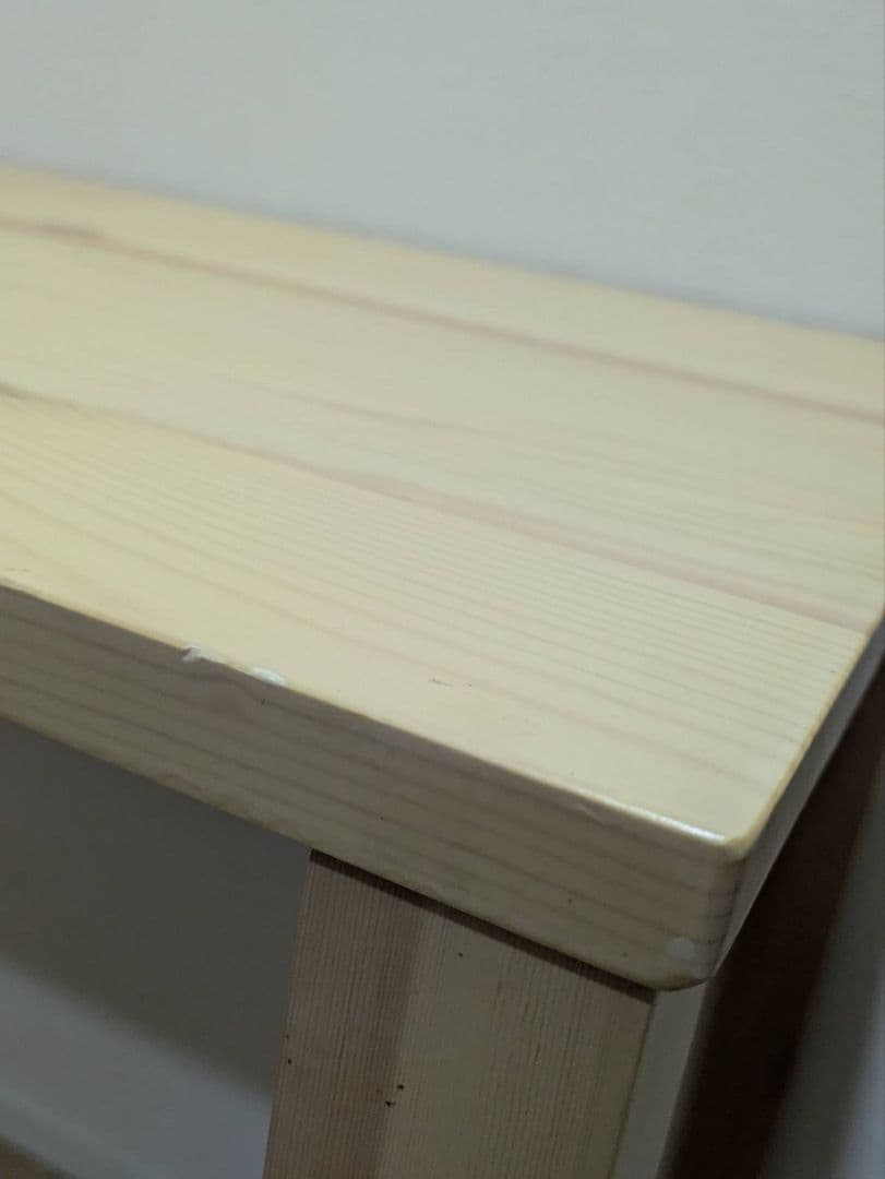 岐阜愛知引取☑️山善天然木パイン材折り畳み机テーブル折りたたみ木製