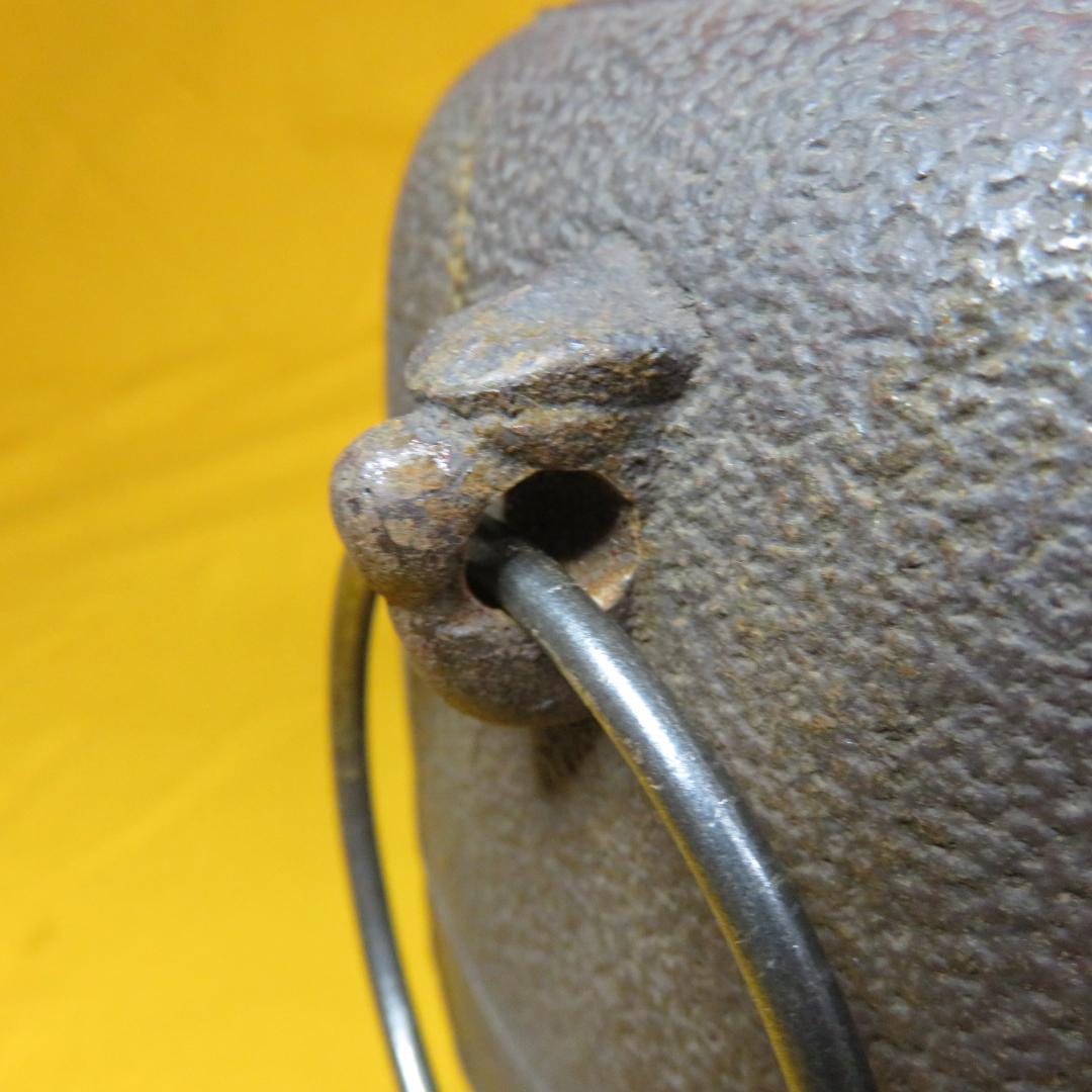 茶釜 茶道具 茶器 木箱 共箱か 風炉釜 手丸