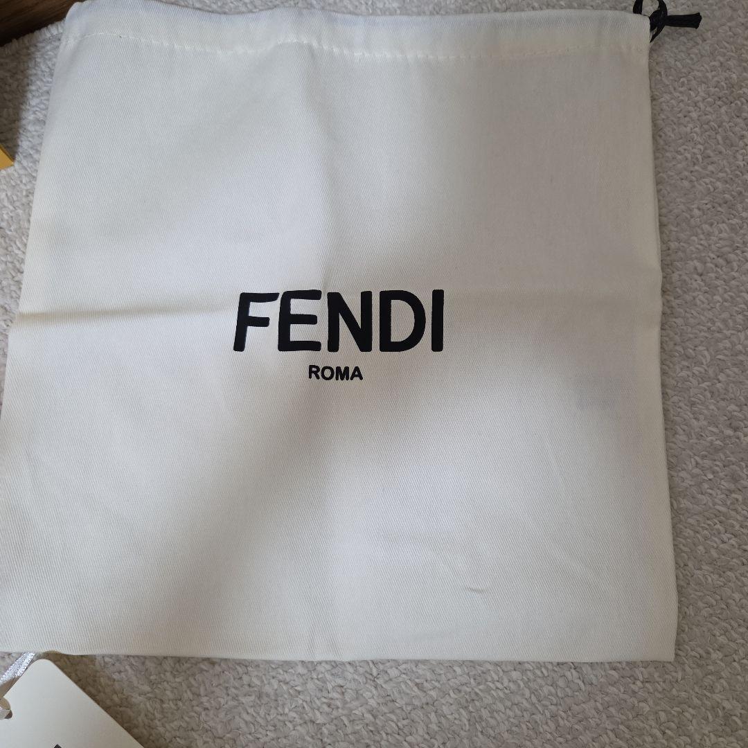 FENDI フェンディ モン トレゾール ブラウンレザー ミニバッグ