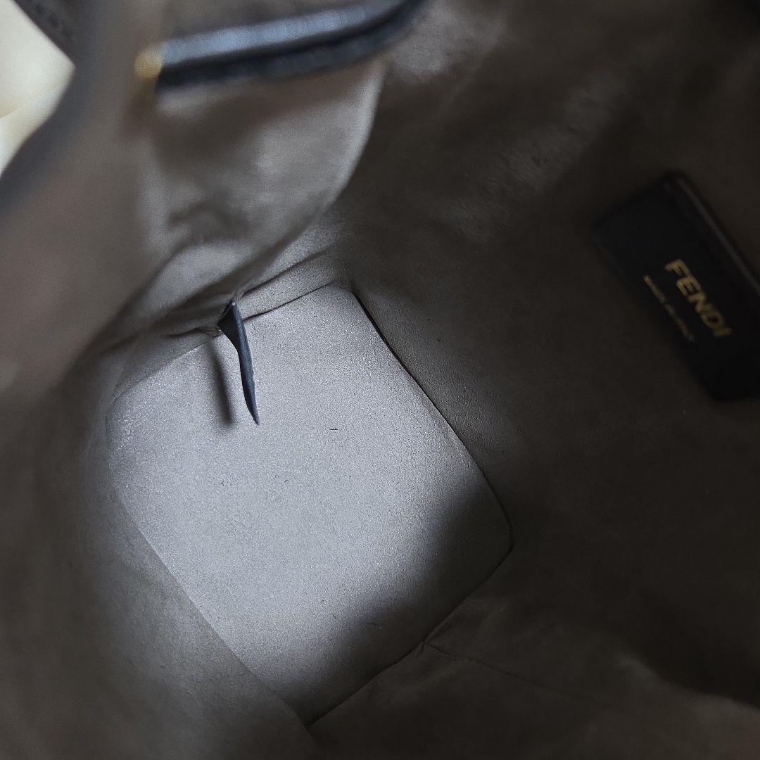 FENDI フェンディ モン トレゾール ブラウンレザー ミニバッグ