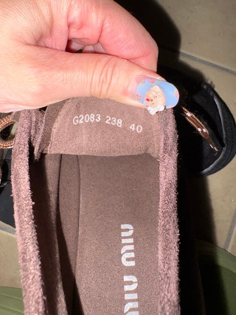 明日値段戻します。miumiu モカシン　ブーツ　25cm