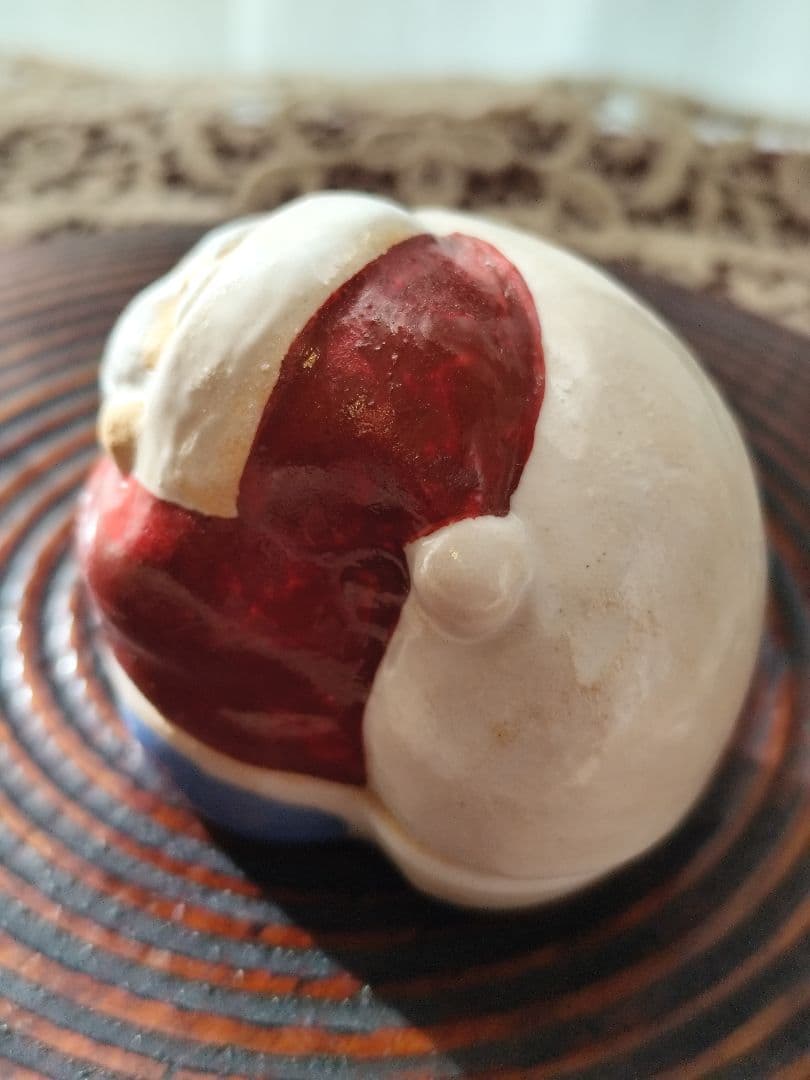 陶器　茶道具 香合 クリスマス サンタクロース 浅見与し三作 吉峯窯　茶道
