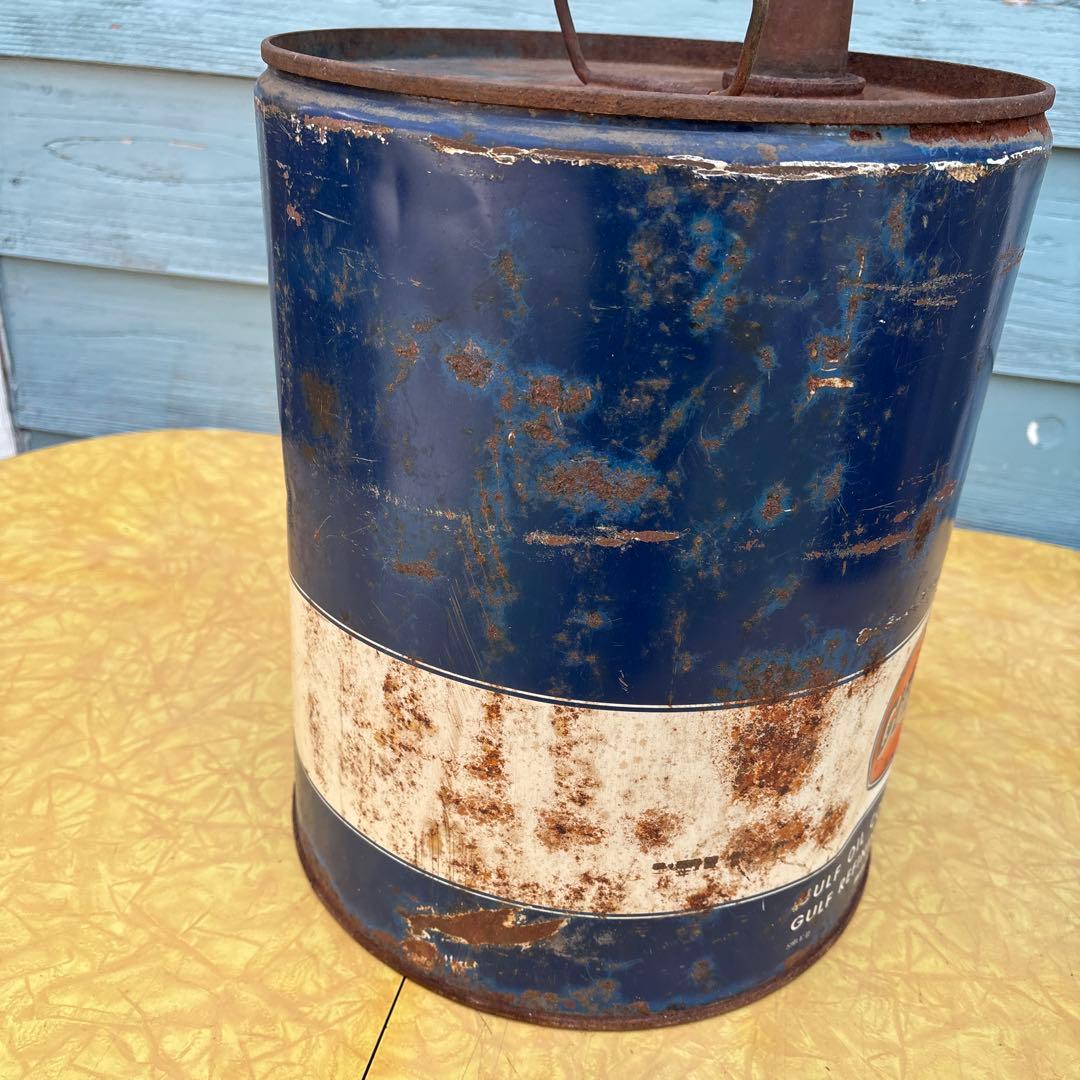 USA VINTAGE GULFガルフ 5ガロン缶 1950s