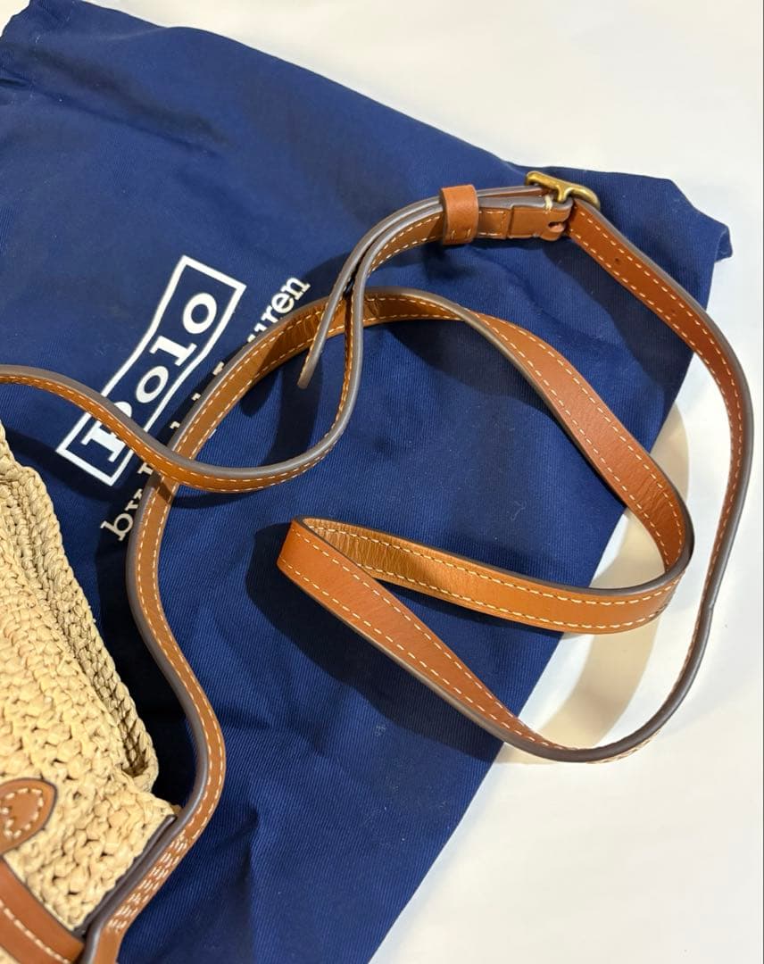 未使用　ポロラルフローレン　カゴバッグ　ショルダーバッグ