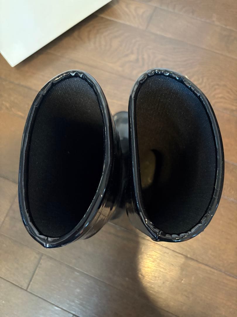 新品！Dior ブラック レインシューズ　21cm
