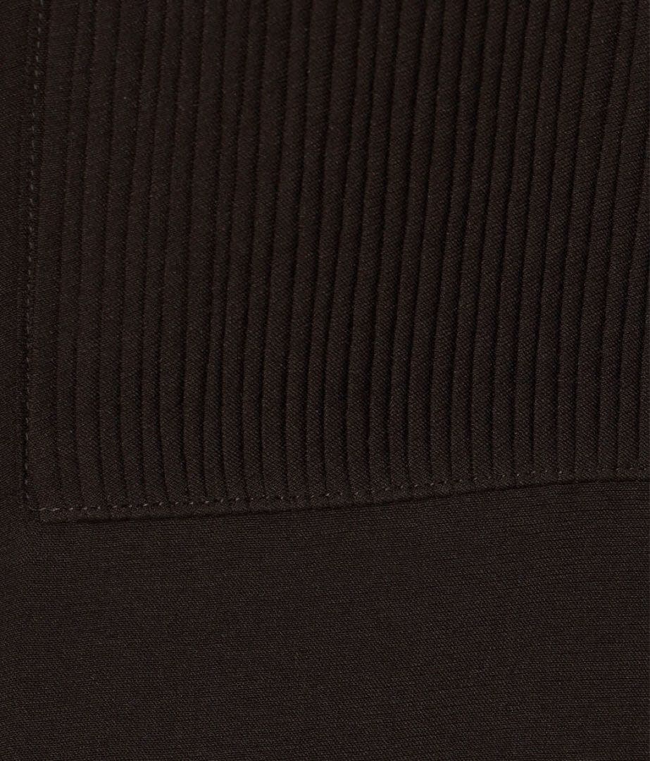 トゥモローランドビー シルクローン ボザムシャツ ダークブラウン シルク100%