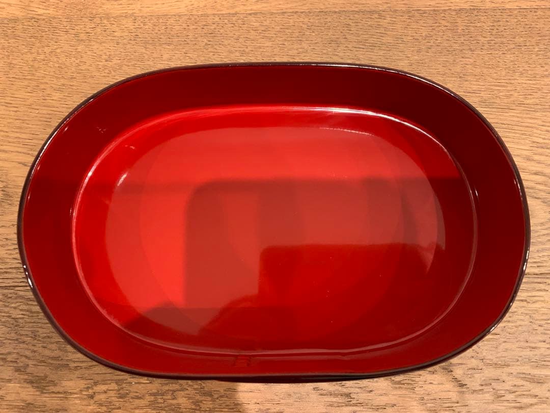 【新品未使用】木曽漆器 よし彦 目小判弁 溜内朱 天然木 漆塗り弁箱 伝統工芸