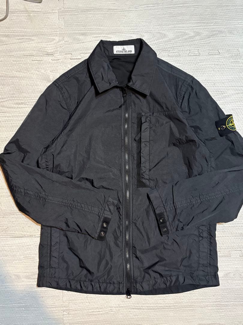 ジャケット・アウター stone  black nylon jacket