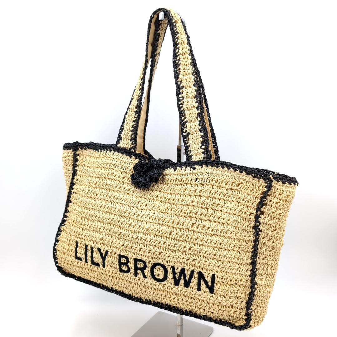 新品・未使用✨ リリーブラウン マリークアント 刺繍 かごバッグ 完売品 レア