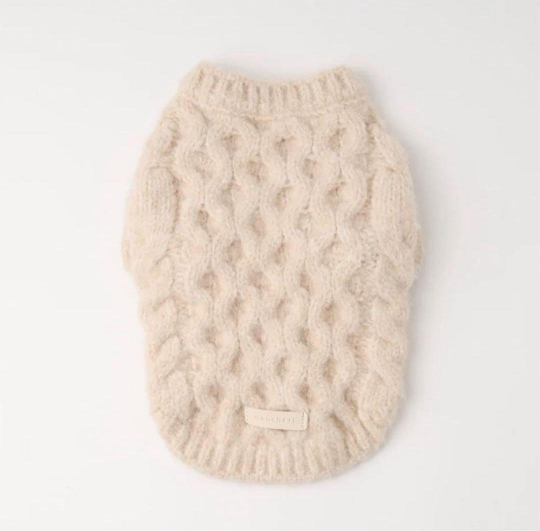 モンシェリ　【リンクコーデSET】ケーブルドロップショルダーニット　Mサイズ