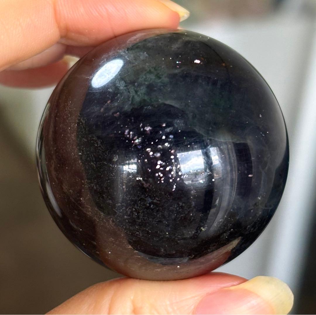 高品質　アイオライト　サンストーン　スフィア