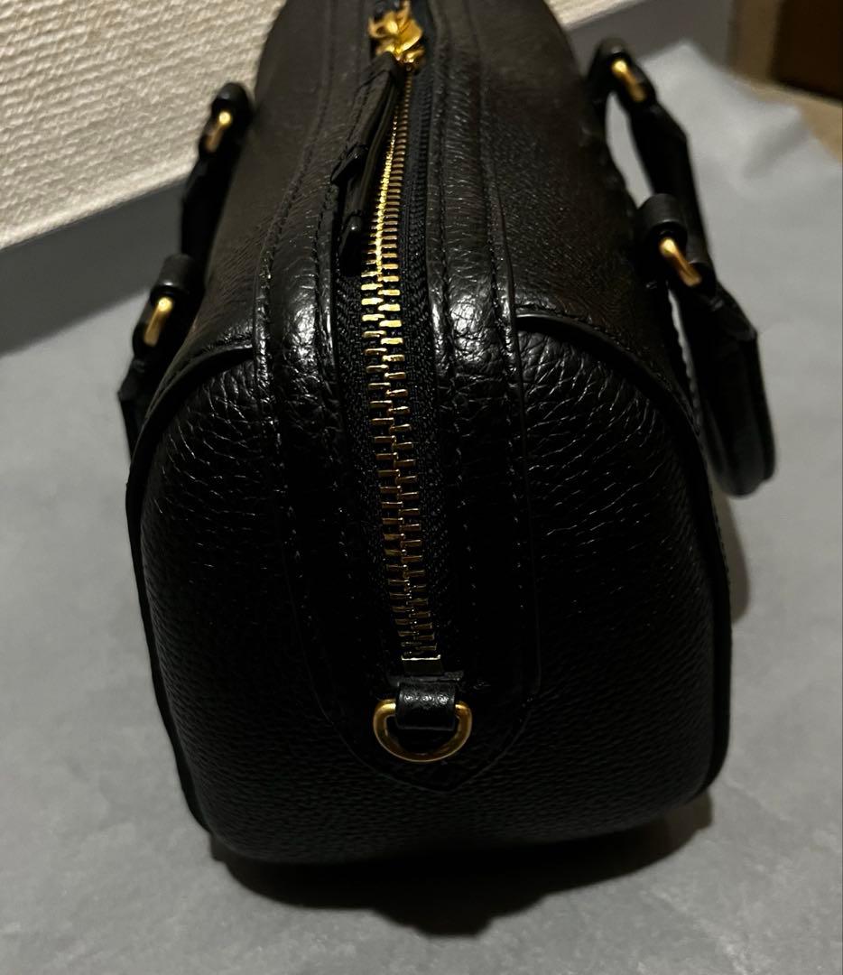 【最終お値下げ】トリーバーチ　ミニボストンバッグ　サッチェル　レザー　ブラック